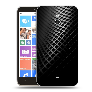 Пластиковый чехол на Nokia Lumia 1320 с принтом Текстура металла