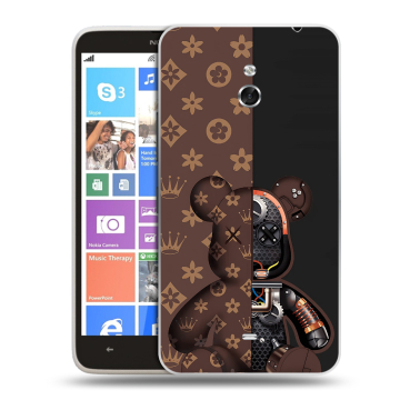 Пластиковый чехол на Nokia Lumia 1320 с принтом Луи робот