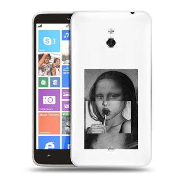 Пластиковый чехол на Nokia Lumia 1320 с принтом Мона Лиза
