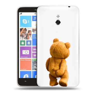 Пластиковый чехол на Nokia Lumia 1320 с принтом Медведь