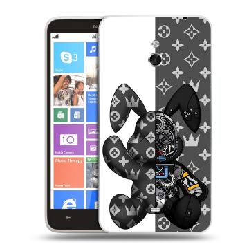 Пластиковый чехол на Nokia Lumia 1320 с принтом Луи робот