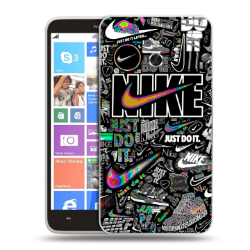 Пластиковый чехол на Nokia Lumia 1320 с принтом Найк Пластиковый чехол на Nokia Lumia 1320 с принтом Найк