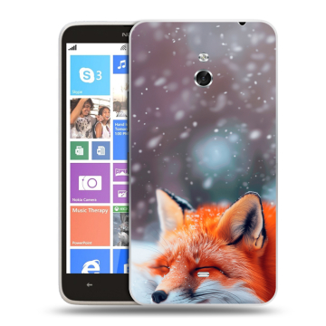 Пластиковый чехол на Nokia Lumia 1320 с принтом лиса