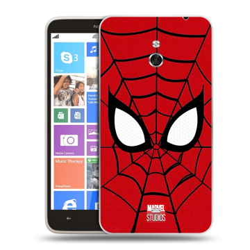 Пластиковый чехол на Nokia Lumia 1320 с принтом человек паук spiderman Пластиковый чехол на Nokia Lumia 1320 с принтом человек паук spiderman