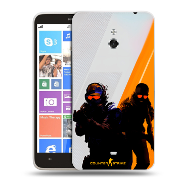 Пластиковый чехол на Nokia Lumia 1320 с принтом Контер страйк Counter strike