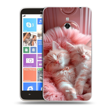 Пластиковый чехол на Nokia Lumia 1320 с принтом котята котики Пластиковый чехол на Nokia Lumia 1320 с принтом котята котики