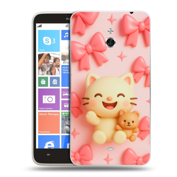 Пластиковый чехол на Nokia Lumia 1320 с принтом для девочек