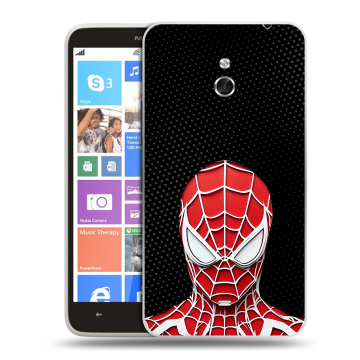 Пластиковый чехол на Nokia Lumia 1320 с принтом человек паук spiderman