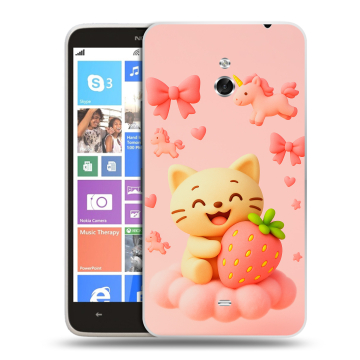 Пластиковый чехол на Nokia Lumia 1320 с принтом для девочек