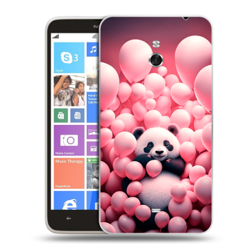 Пластиковый чехол на Nokia Lumia 1320 с принтом Панда