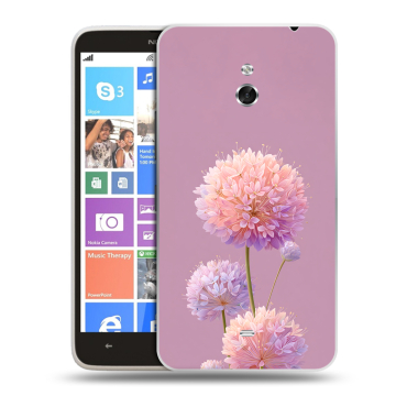 Пластиковый чехол на Nokia Lumia 1320 с принтом Цветы