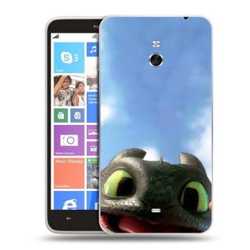 Пластиковый чехол на Nokia Lumia 1320 с принтом Как приручить дракона