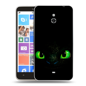 Пластиковый чехол на Nokia Lumia 1320 с принтом Как приручить дракона