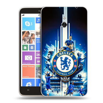 Пластиковый чехол на Nokia Lumia 1320 с принтом Chelsea Челси
