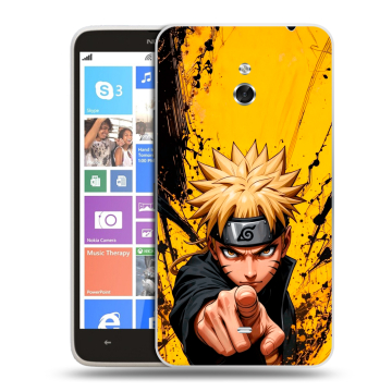 Пластиковый чехол на Nokia Lumia 1320 с принтом Naruto Наруто