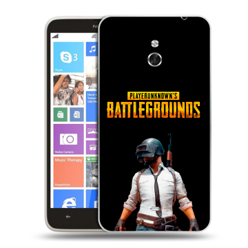 Пластиковый чехол на Nokia Lumia 1320 с принтом PUGB ПАГБ