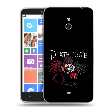 Пластиковый чехол на Nokia Lumia 1320 с принтом Death note Тетрадь смерти