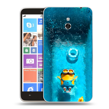 Пластиковый чехол на Nokia Lumia 1320 с принтом Миньоны Пластиковый чехол на Nokia Lumia 1320 с принтом Миньоны