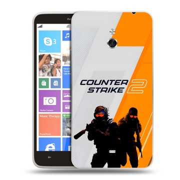 Пластиковый чехол на Nokia Lumia 1320 с принтом Counter Strike