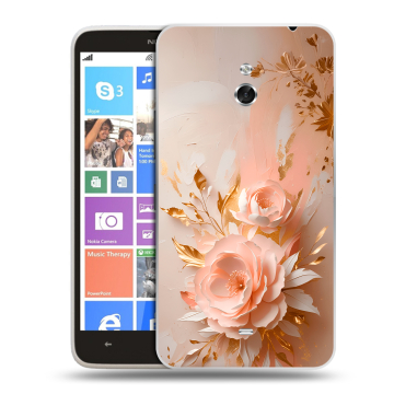 Пластиковый чехол на Nokia Lumia 1320 с принтом женский