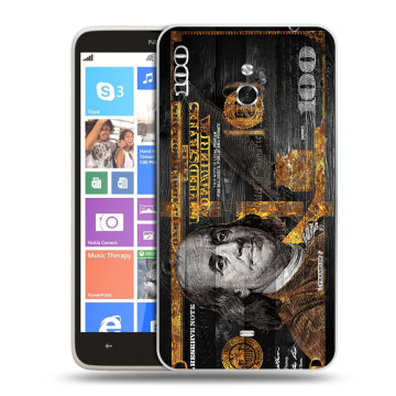 Пластиковый чехол на Nokia Lumia 1320 с принтом Доллар деньги