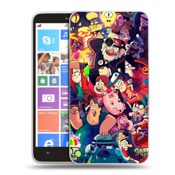 Пластиковый чехол на Nokia Lumia 1320 с принтом Gravity Falls Гравити Фолз
