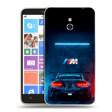 Пластиковый чехол на Nokia Lumia 1320 с принтом BMW БМВ
