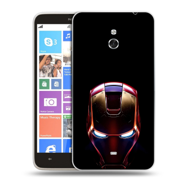 Пластиковый чехол на Nokia Lumia 1320 с принтом IronMan Железный человек