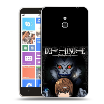Пластиковый чехол на Nokia Lumia 1320 с принтом Death note Тетрадь смерти