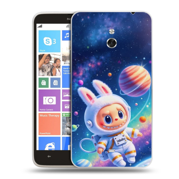 Пластиковый чехол на Nokia Lumia 1320 с принтом Labubu Лабубу
