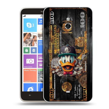 Пластиковый чехол на Nokia Lumia 1320 с принтом Дональд Дак Доллар