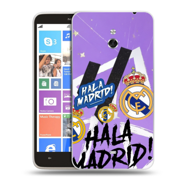 Пластиковый чехол на Nokia Lumia 1320 с принтом Real Madrid Реал Мадрид