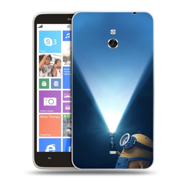Пластиковый чехол на Nokia Lumia 1320 с принтом Миньоны