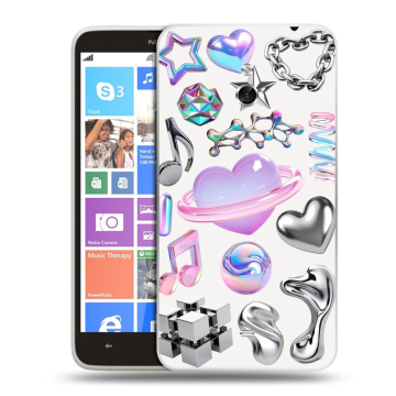 Пластиковый чехол на Nokia Lumia 1320 с принтом Y2K