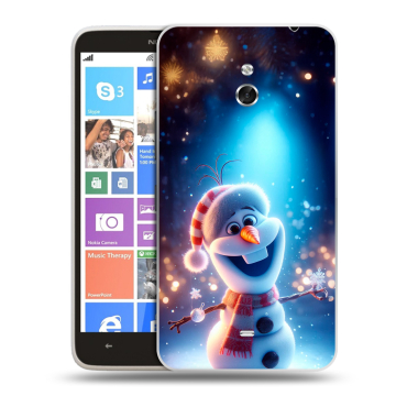 Пластиковый чехол на Nokia Lumia 1320 с принтом Новый год