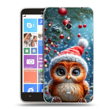 Пластиковый чехол на Nokia Lumia 1320 с принтом Новый год