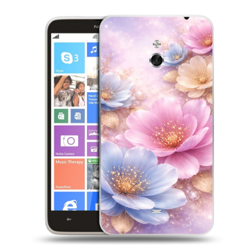 Пластиковый чехол на Nokia Lumia 1320 с принтом женский
