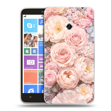Пластиковый чехол на Nokia Lumia 1320 с принтом женский