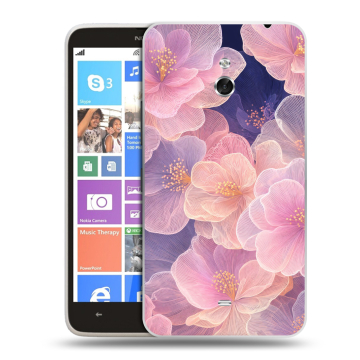 Пластиковый чехол на Nokia Lumia 1320 с принтом женский
