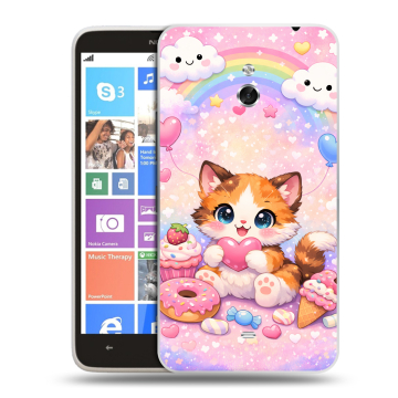Пластиковый чехол на Nokia Lumia 1320 с принтом для девочек
