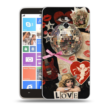 Пластиковый чехол на Nokia Lumia 1320 с принтом для девочек