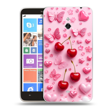 Пластиковый чехол на Nokia Lumia 1320 с принтом для девочек