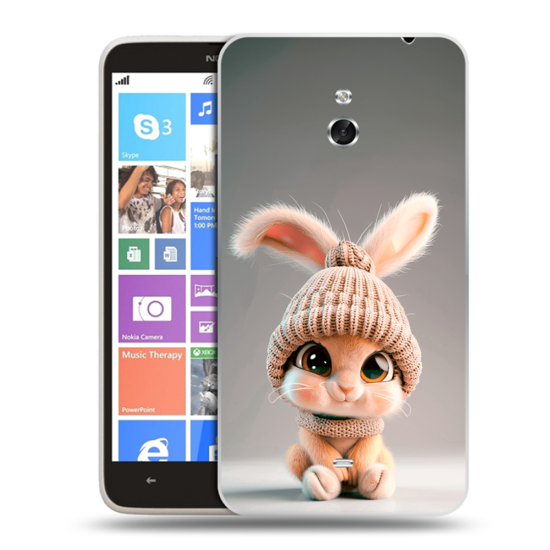 Пластиковый чехол на Nokia Lumia 1320 с принтом Кролик Пластиковый чехол на Nokia Lumia 1320 с принтом Кролик