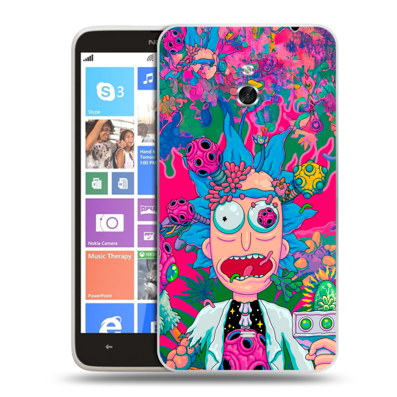 Пластиковый чехол на Nokia Lumia 1320 с принтом Рик и Морти Rick Morty Пластиковый чехол на Nokia Lumia 1320 с принтом Рик и Морти Rick Morty