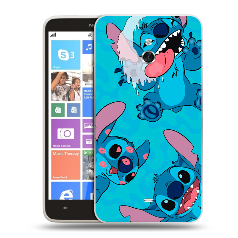 Пластиковый чехол на Nokia Lumia 1320 с принтом Лило и Стич Пластиковый чехол на Nokia Lumia 1320 с принтом Лило и Стич