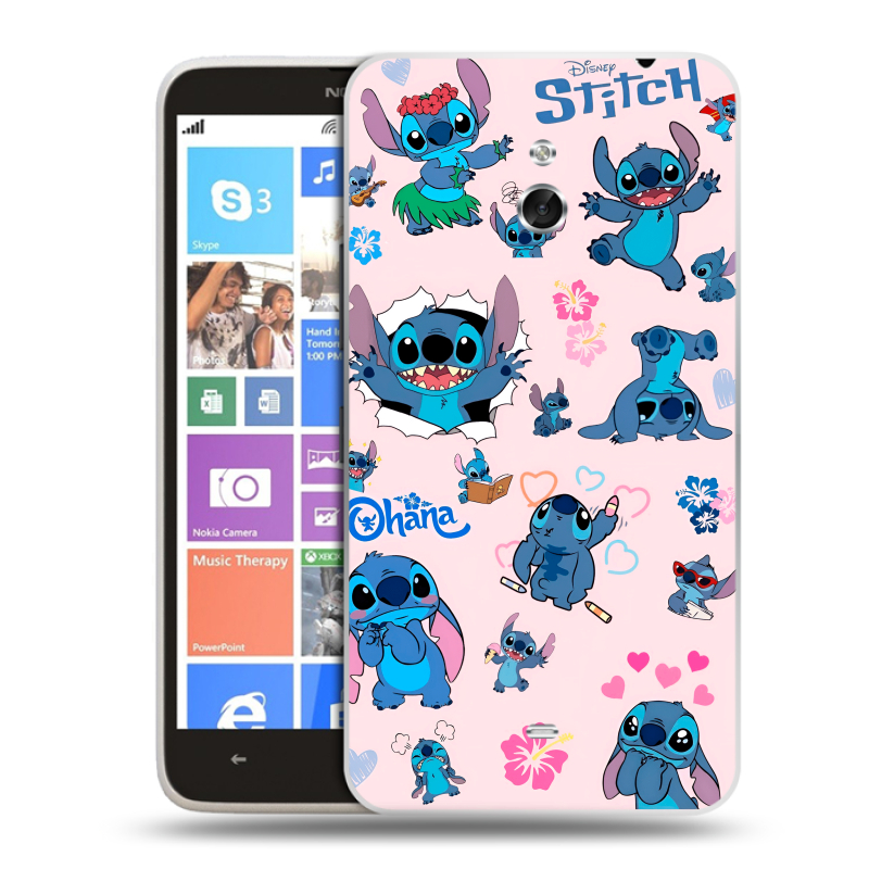 Пластиковый чехол на Nokia Lumia 1320 с принтом Лило и Стич Пластиковый чехол на Nokia Lumia 1320 с принтом Лило и Стич