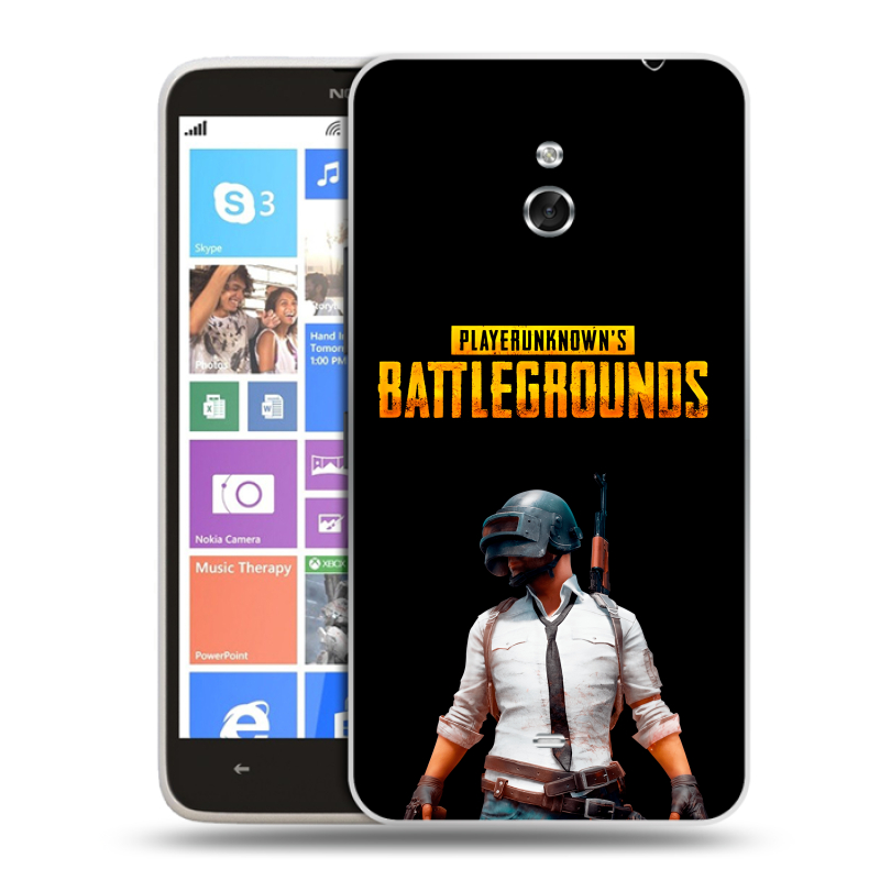 Пластиковый чехол на Nokia Lumia 1320 с принтом PUGB ПАГБ Пластиковый чехол на Nokia Lumia 1320 с принтом PUGB ПАГБ