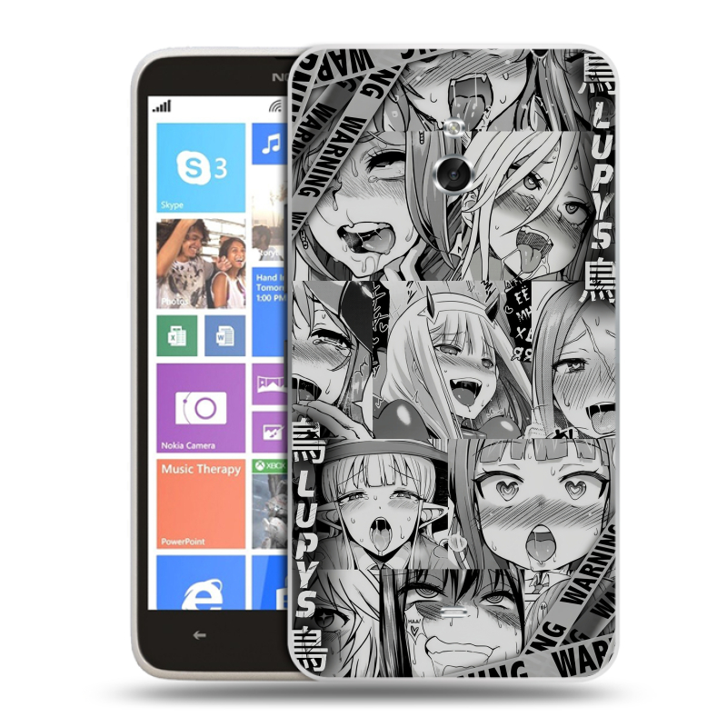 Пластиковый чехол на Nokia Lumia 1320 с принтом Ahegao Ахегао Аниме Пластиковый чехол на Nokia Lumia 1320 с принтом Ahegao Ахегао Аниме