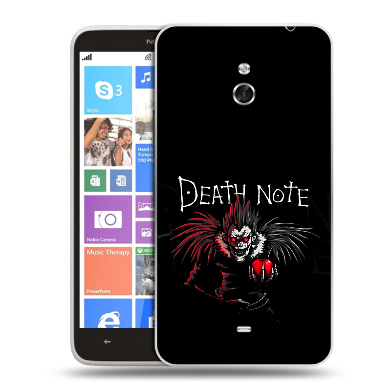 Пластиковый чехол на Nokia Lumia 1320 с принтом Death note Тетрадь смерти Пластиковый чехол на Nokia Lumia 1320 с принтом Death note Тетрадь смерти