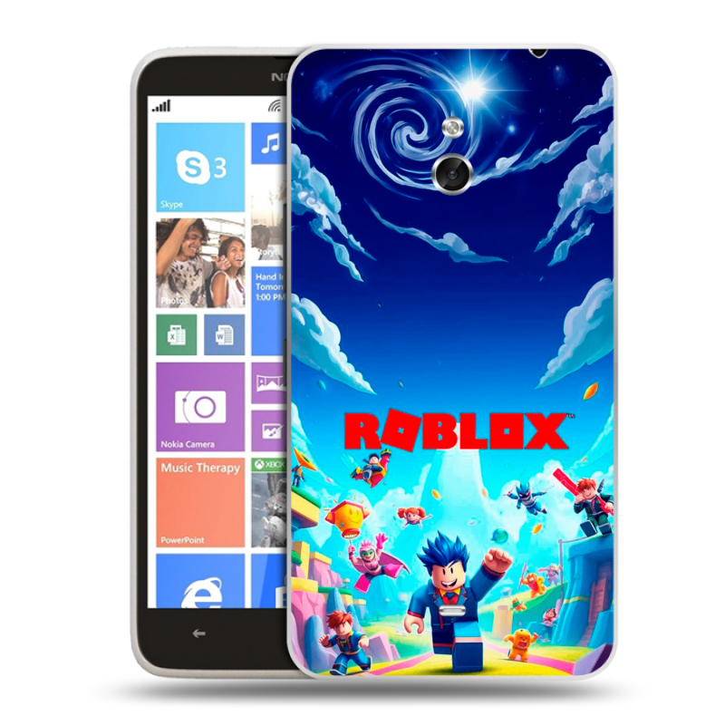 Пластиковый чехол на Nokia Lumia 1320 с принтом Roblox Роблокс Пластиковый чехол на Nokia Lumia 1320 с принтом Roblox Роблокс